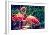 Pink Flamingo Close-Up in Singapore Zoo-Volodymyr Goinyk-Framed Photographic Print