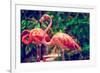 Pink Flamingo Close-Up in Singapore Zoo-Volodymyr Goinyk-Framed Photographic Print