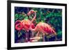 Pink Flamingo Close-Up in Singapore Zoo-Volodymyr Goinyk-Framed Photographic Print