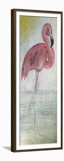 Pink Flamingo Tall-Karen Williams-Framed Giclee Print