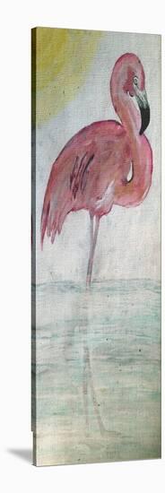 Pink Flamingo Tall-Karen Williams-Stretched Canvas
