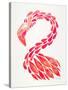 Pink Flamingo-Cat Coquillette-Stretched Canvas