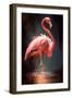 Pink Flamingo-Vivienne Dupont-Framed Art Print