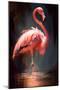 Pink Flamingo-Vivienne Dupont-Mounted Art Print