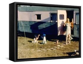 Pink Flamingos, Divine, 1972-null-Framed Stretched Canvas