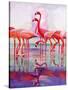 "Pink Flamingos,"January 29, 1938-Francis Lee Jaques-Stretched Canvas