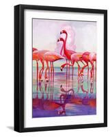 "Pink Flamingos,"January 29, 1938-Francis Lee Jaques-Framed Premium Giclee Print