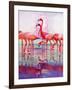 "Pink Flamingos,"January 29, 1938-Francis Lee Jaques-Framed Giclee Print