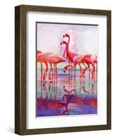 "Pink Flamingos,"January 29, 1938-Francis Lee Jaques-Framed Giclee Print