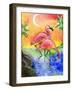 Pink Flamingos-sylvia pimental-Framed Art Print