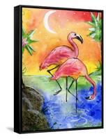 Pink Flamingos-sylvia pimental-Framed Stretched Canvas