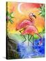 Pink Flamingos-sylvia pimental-Stretched Canvas