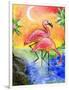 Pink Flamingos-sylvia pimental-Framed Art Print