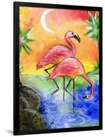 Pink Flamingos-sylvia pimental-Framed Art Print