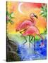 Pink Flamingos-sylvia pimental-Stretched Canvas