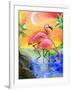 Pink Flamingos-sylvia pimental-Framed Art Print