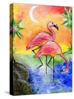 Pink Flamingos-sylvia pimental-Stretched Canvas