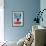 Pink Flamingos-null-Framed Art Print displayed on a wall