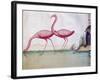 Pink Flamingos-null-Framed Giclee Print