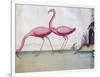 Pink Flamingos-null-Framed Giclee Print