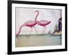 Pink Flamingos-null-Framed Giclee Print