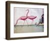 Pink Flamingos-null-Framed Premium Giclee Print