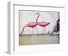 Pink Flamingos-null-Framed Premium Giclee Print