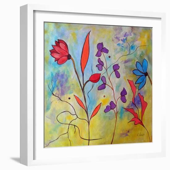 Pink Floral II-Ruth Palmer-Framed Art Print