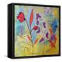 Pink Floral II-Ruth Palmer-Framed Stretched Canvas