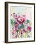 Pink Floral Melody-Jacob Q-Framed Art Print