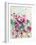 Pink Floral Melody-Jacob Q-Framed Art Print