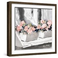 Pink Floral Window-Jane Slivka-Framed Art Print