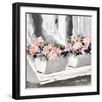 Pink Floral Window-Jane Slivka-Framed Art Print