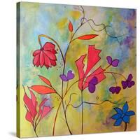 Pink Floral-Ruth Palmer-Stretched Canvas