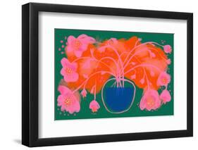 Pink Flower Bouquet-Treechild-Framed Photographic Print