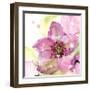 Pink Flower in the Snow-Dawn Derman-Framed Art Print