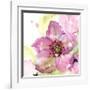 Pink Flower in the Snow-Dawn Derman-Framed Art Print