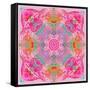 Pink Flower Mandala-Alaya Gadeh-Framed Stretched Canvas