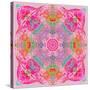 Pink Flower Mandala-Alaya Gadeh-Stretched Canvas