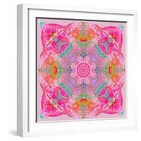 Pink Flower Mandala-Alaya Gadeh-Framed Photographic Print