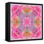 Pink Flower Mandala-Alaya Gadeh-Framed Stretched Canvas