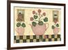 Pink Flower Pots-Robin Betterley-Framed Giclee Print