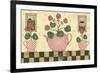 Pink Flower Pots-Robin Betterley-Framed Giclee Print