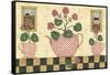 Pink Flower Pots-Robin Betterley-Framed Stretched Canvas