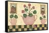 Pink Flower Pots-Robin Betterley-Framed Stretched Canvas