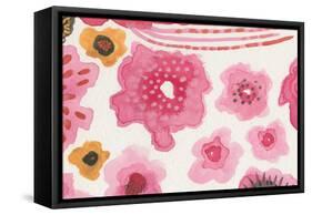 Pink Flower Power-Melissa Averinos-Framed Stretched Canvas