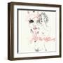 Pink Flower-Manuel Rebollo-Framed Art Print