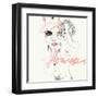 Pink Flower-Manuel Rebollo-Framed Art Print