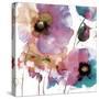 Pink Flowers 1-Victoria Brown-Stretched Canvas