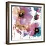 Pink Flowers 1-Victoria Brown-Framed Art Print